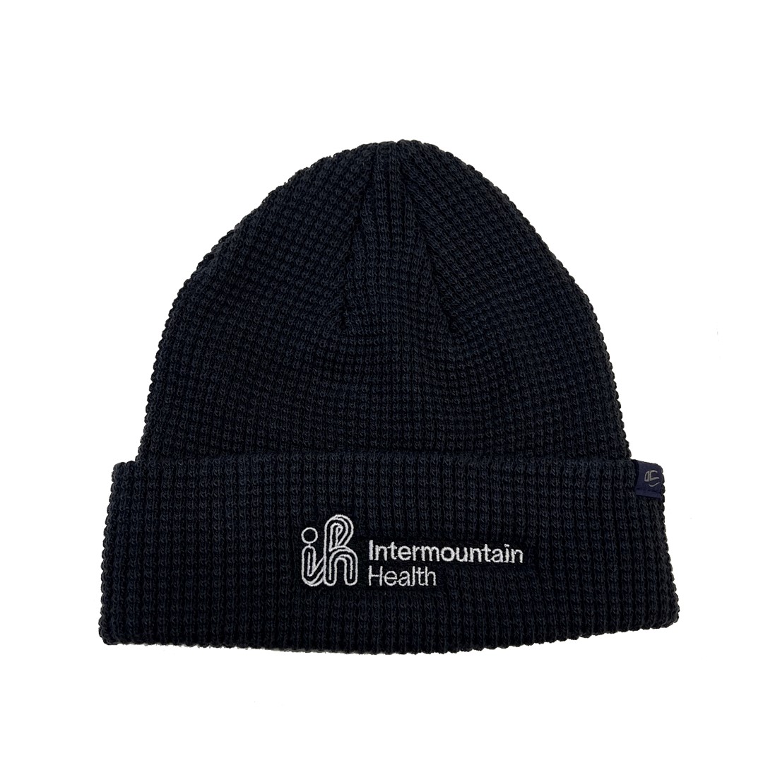 Waffle Knit Watch Cap Navy 